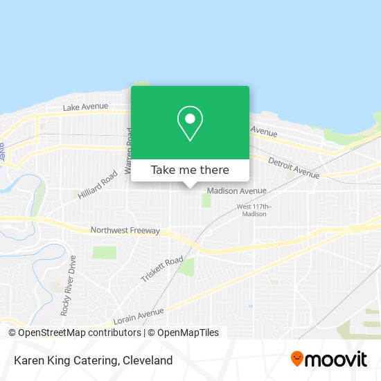 Karen King Catering map