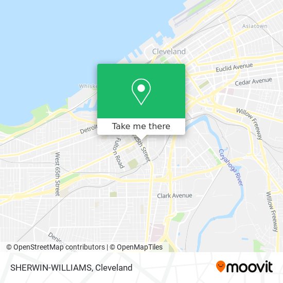 SHERWIN-WILLIAMS map