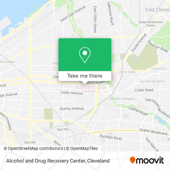 Alcohol and Drug Recovery Center map