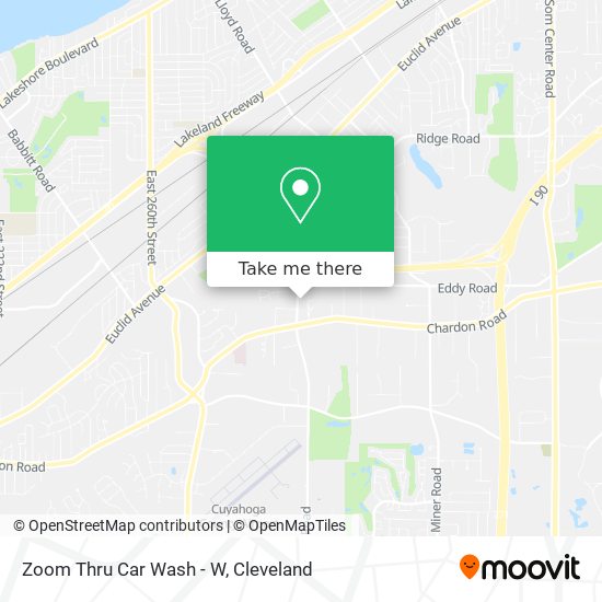 Mapa de Zoom Thru Car Wash - W