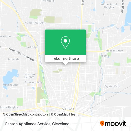 Canton Appliance Service map