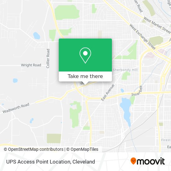 UPS Access Point Location map