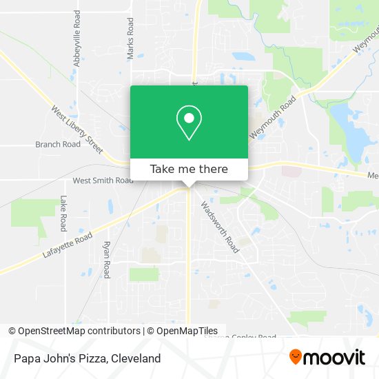 Papa John's Pizza map