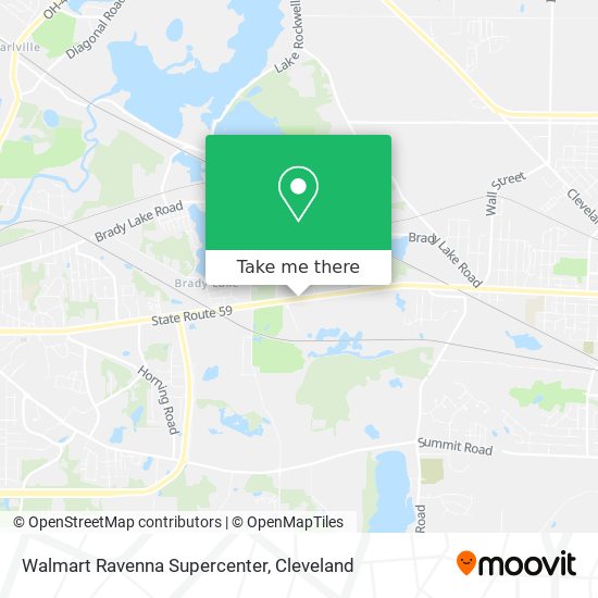 Walmart Ravenna Supercenter map