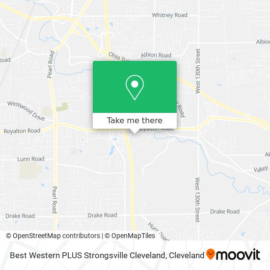 Best Western PLUS Strongsville Cleveland map