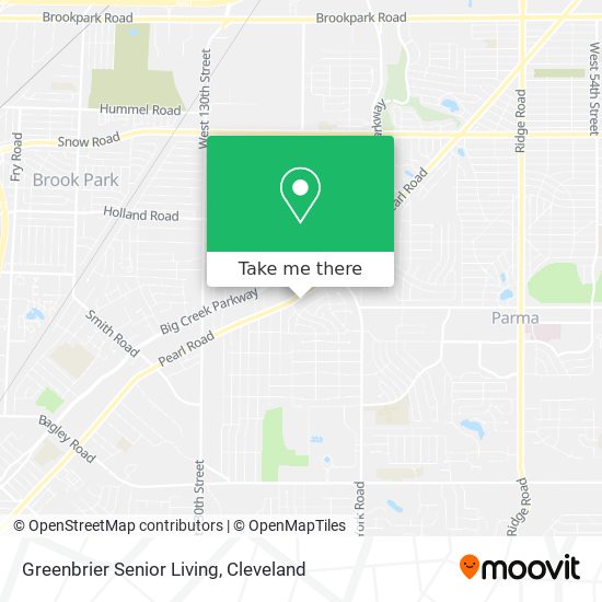 Greenbrier Senior Living map