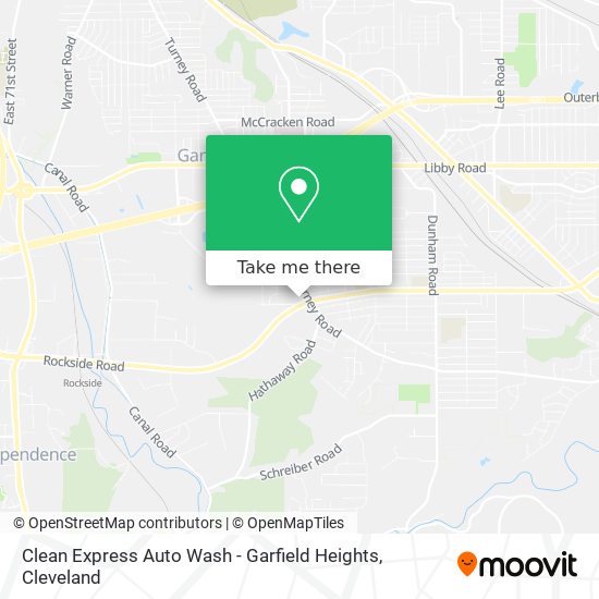 Clean Express Auto Wash - Garfield Heights map