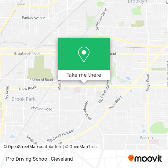 Pro Driving School map