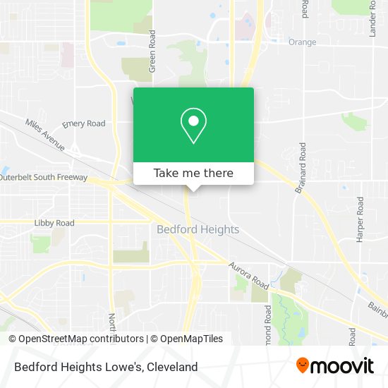 Mapa de Bedford Heights Lowe's