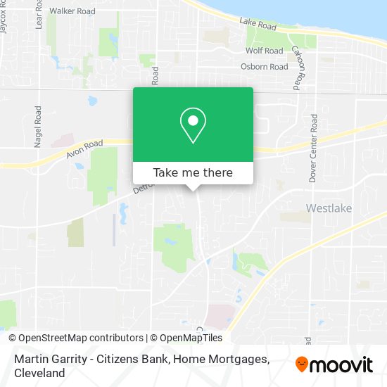 Mapa de Martin Garrity - Citizens Bank, Home Mortgages