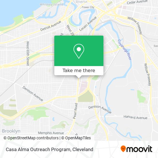Casa Alma Outreach Program map