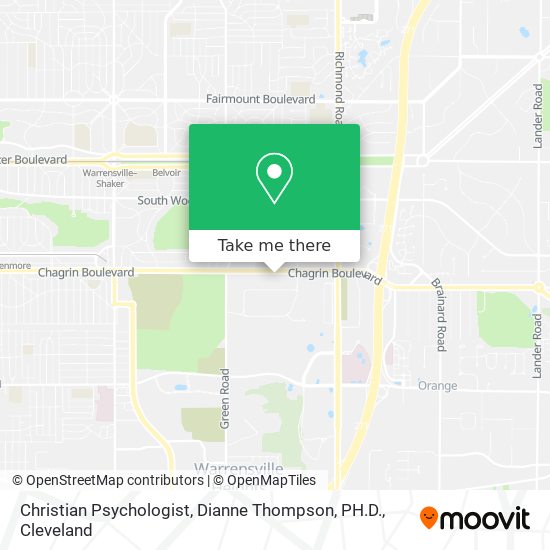 Christian Psychologist, Dianne Thompson, PH.D. map