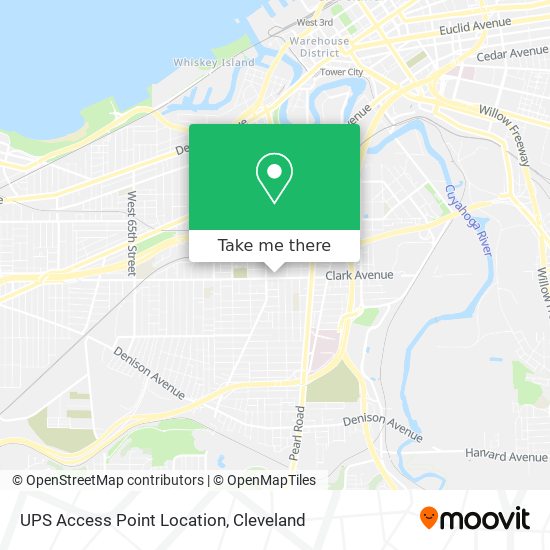 UPS Access Point Location map