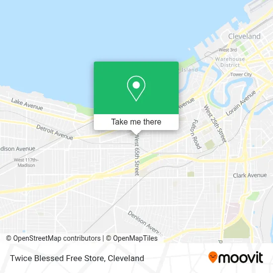 Twice Blessed Free Store map