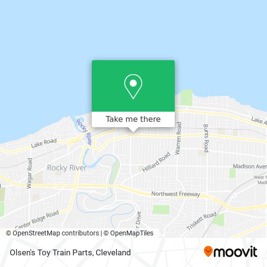 Olsen's Toy Train Parts map