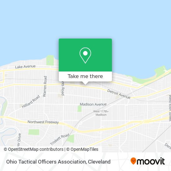 Mapa de Ohio Tactical Officers Association