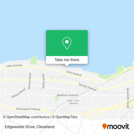 Edgewater Drive map