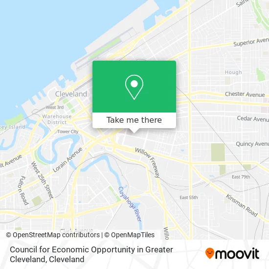 Council for Economic Opportunity in Greater Cleveland map