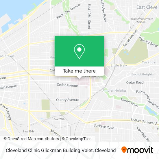 Cleveland Clinic Glickman Building Valet map