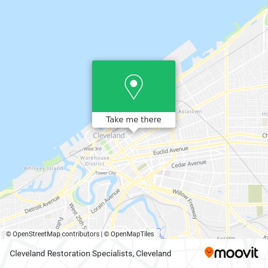 Cleveland Restoration Specialists map