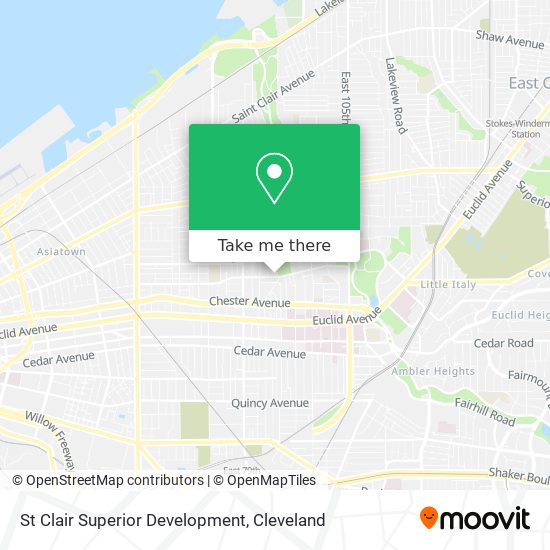 St Clair Superior Development map