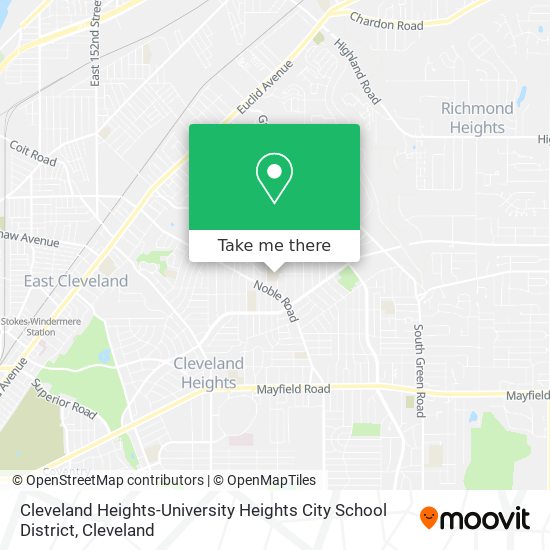 Cleveland Heights-University Heights City School District map