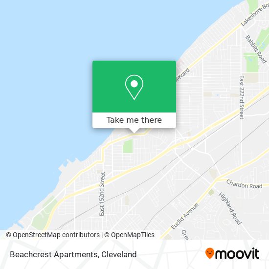 Mapa de Beachcrest Apartments