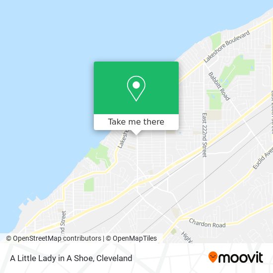 A Little Lady in A Shoe map