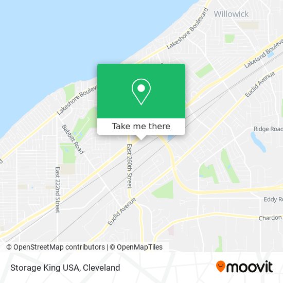 Mapa de Storage King USA