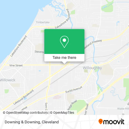 Downing & Downing map