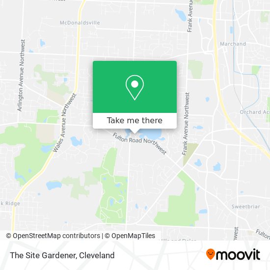 The Site Gardener map
