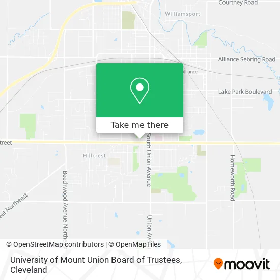 Mapa de University of Mount Union Board of Trustees