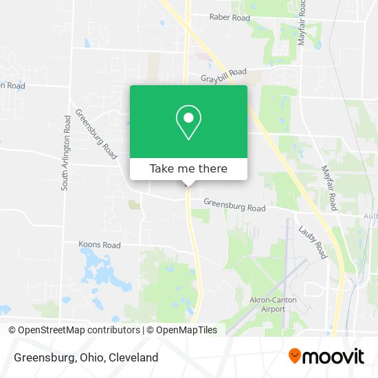 Greensburg, Ohio map