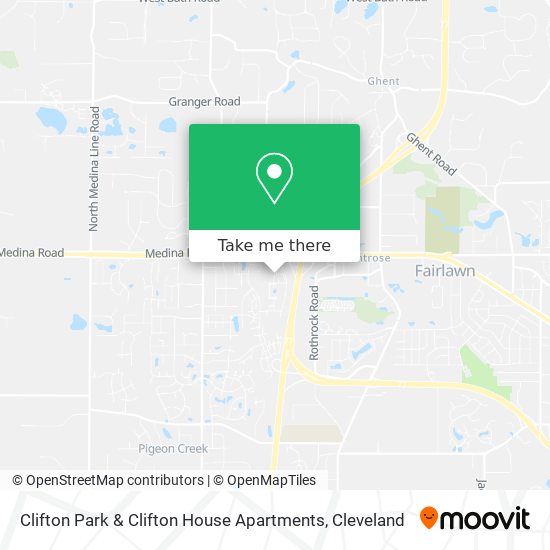 Mapa de Clifton Park & Clifton House Apartments