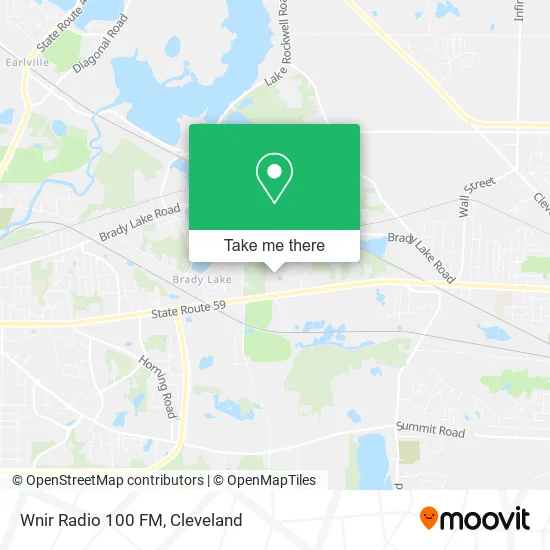 Wnir Radio 100 FM map