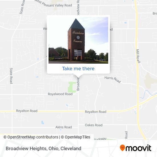 Broadview Heights, Ohio map