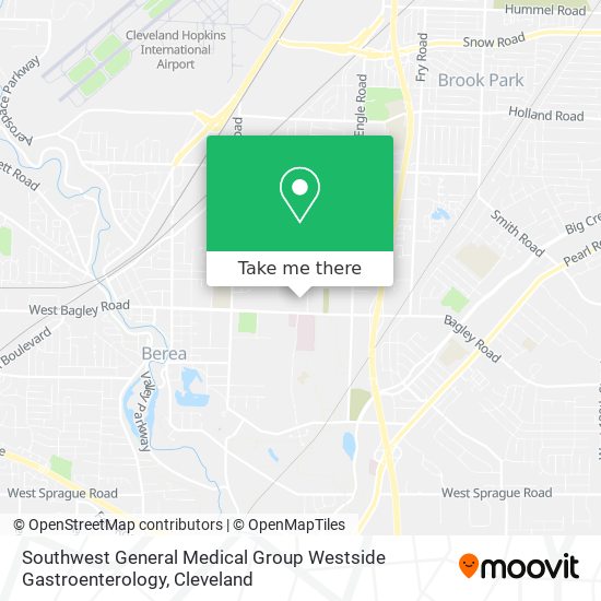 Southwest General Medical Group Westside Gastroenterology map