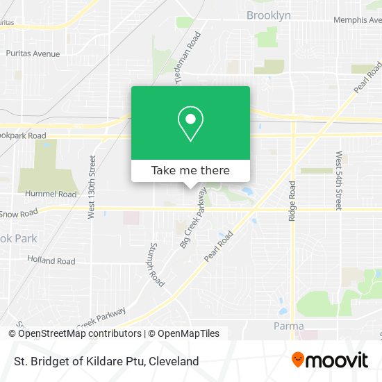 St. Bridget of Kildare Ptu map