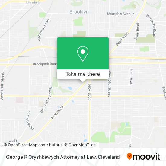 George R Oryshkewych Attorney at Law map