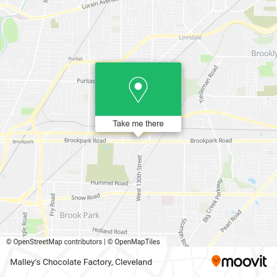 Malley's Chocolate Factory map