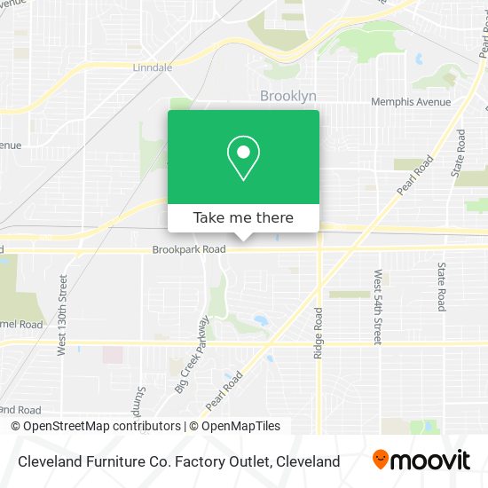 Cleveland Furniture Co. Factory Outlet map