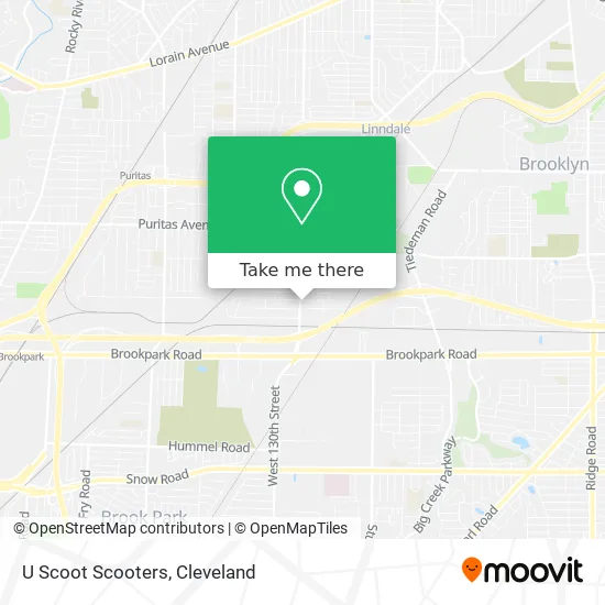 Mapa de U Scoot Scooters