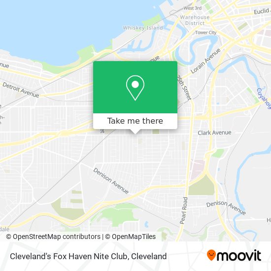Cleveland's Fox Haven Nite Club map