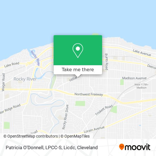 Mapa de Patricia O'Donnell, LPCC-S, Licdc
