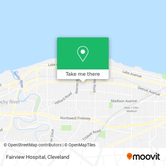 Mapa de Fairview Hospital