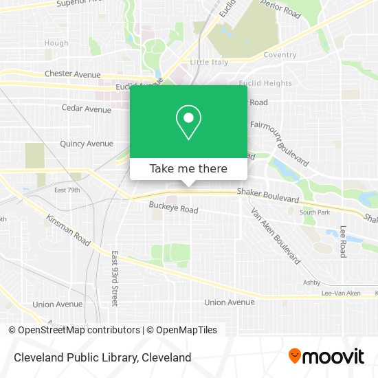 Mapa de Cleveland Public Library