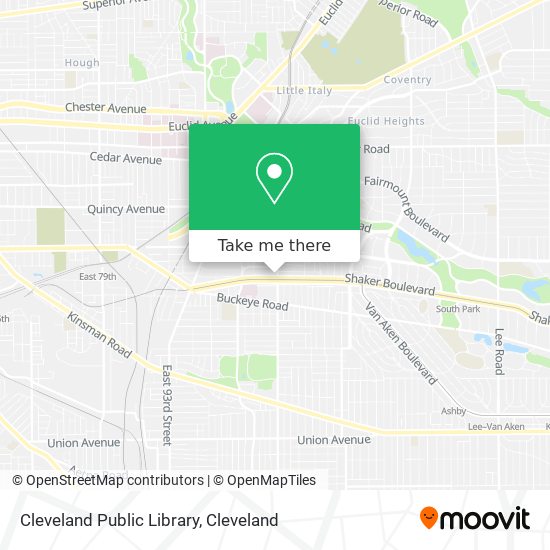 Cleveland Public Library map