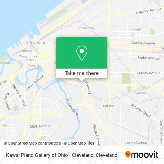 Mapa de Kawai Piano Gallery of Ohio - Cleveland