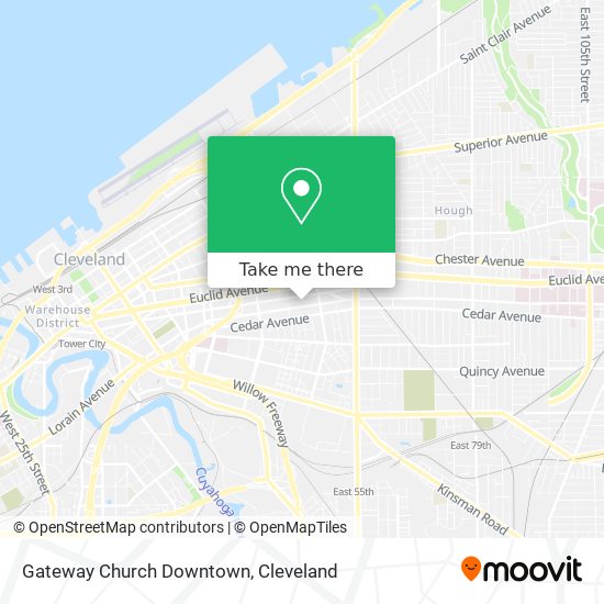 Gateway Church Downtown map