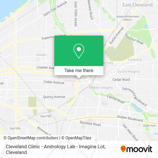 Cleveland Clinic - Andrology Lab - Imagine Lot map